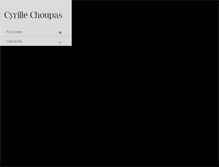 Tablet Screenshot of cyrillechoupas.com